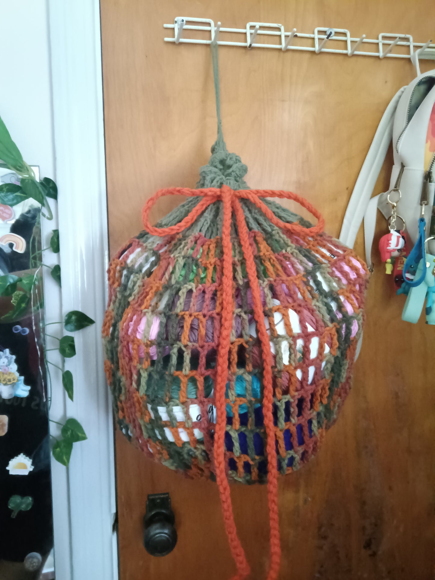 Mesh Hanging Basket Crochet Pattern - PDF DOWNLOAD