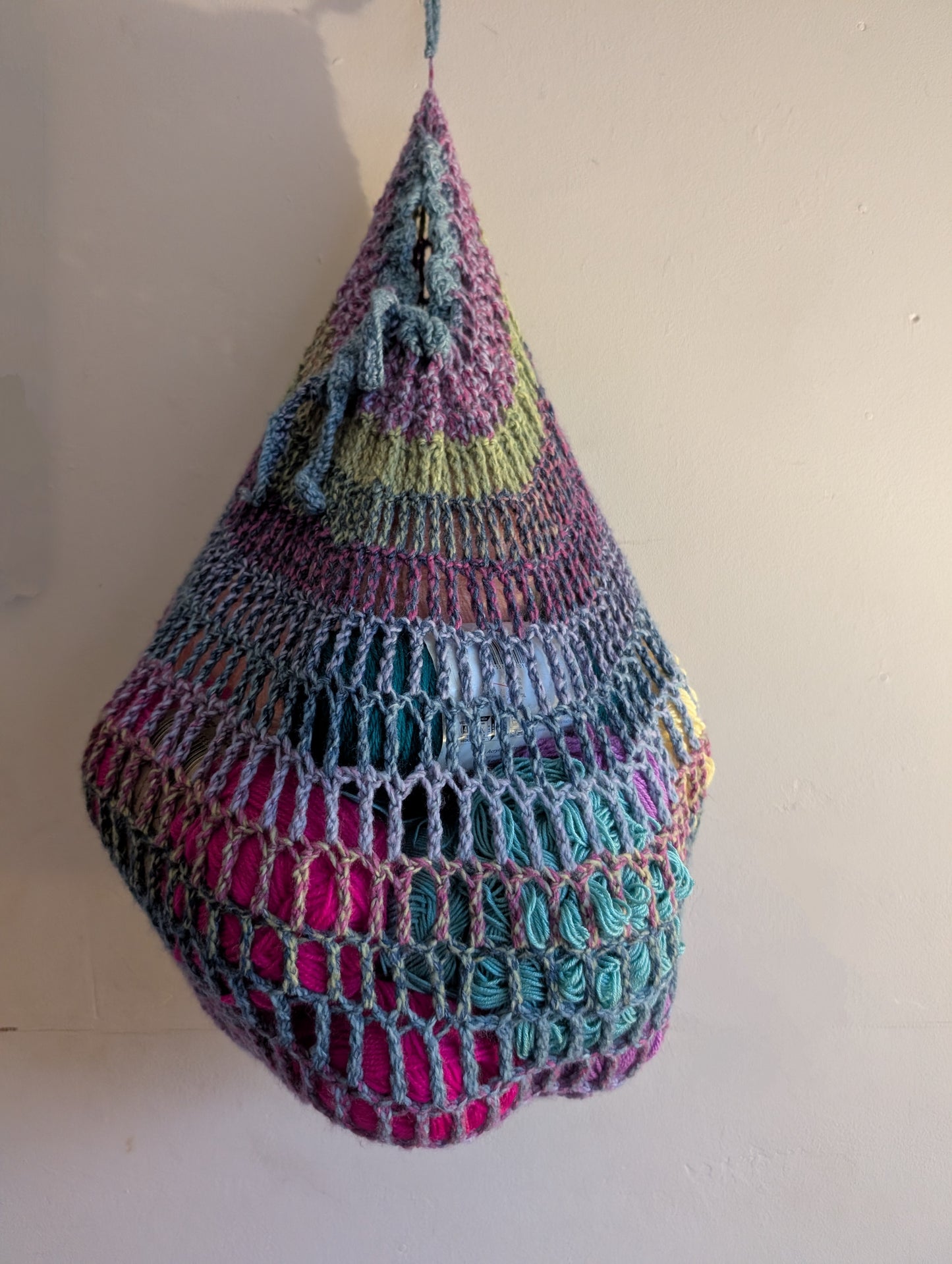 Mesh Hanging Basket Crochet Pattern - PDF DOWNLOAD