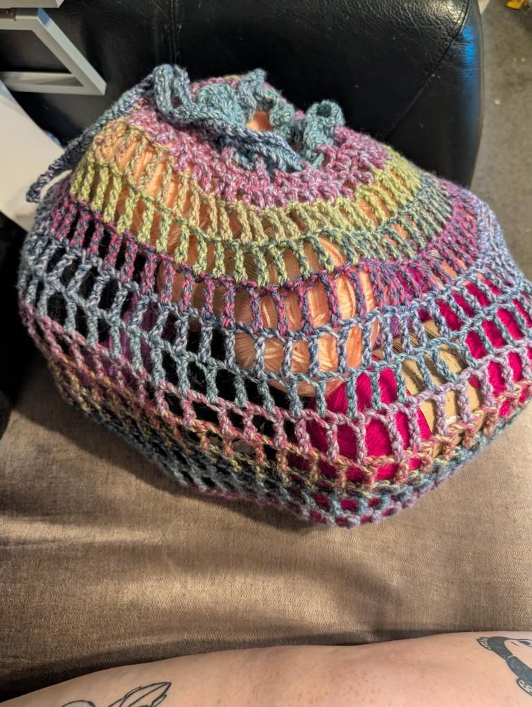 Mesh Hanging Basket Crochet Pattern - PDF DOWNLOAD