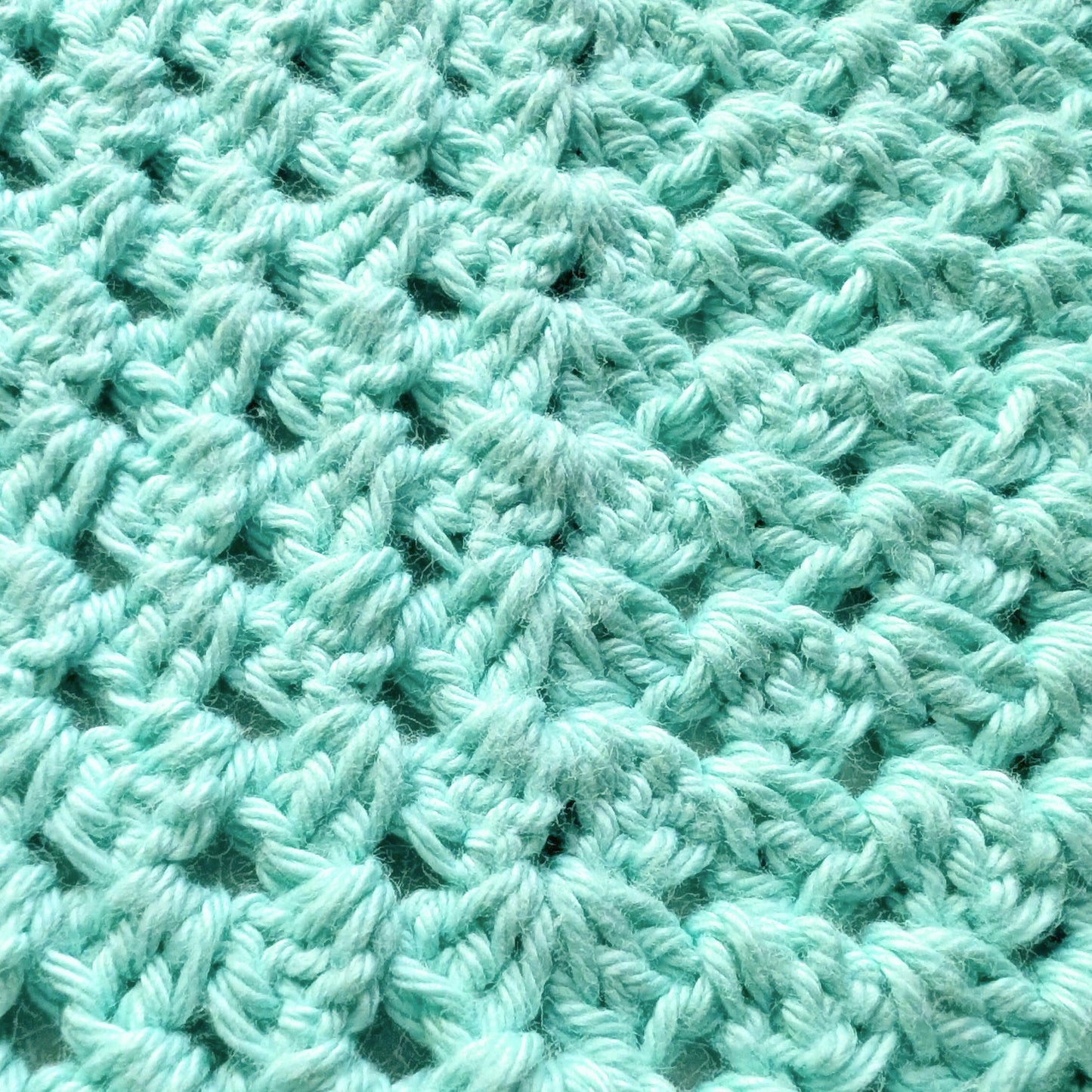 Aqua Crochet Bandana