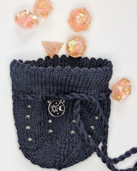 Night Sky Themed TTRPG Drawstring Dice Bag