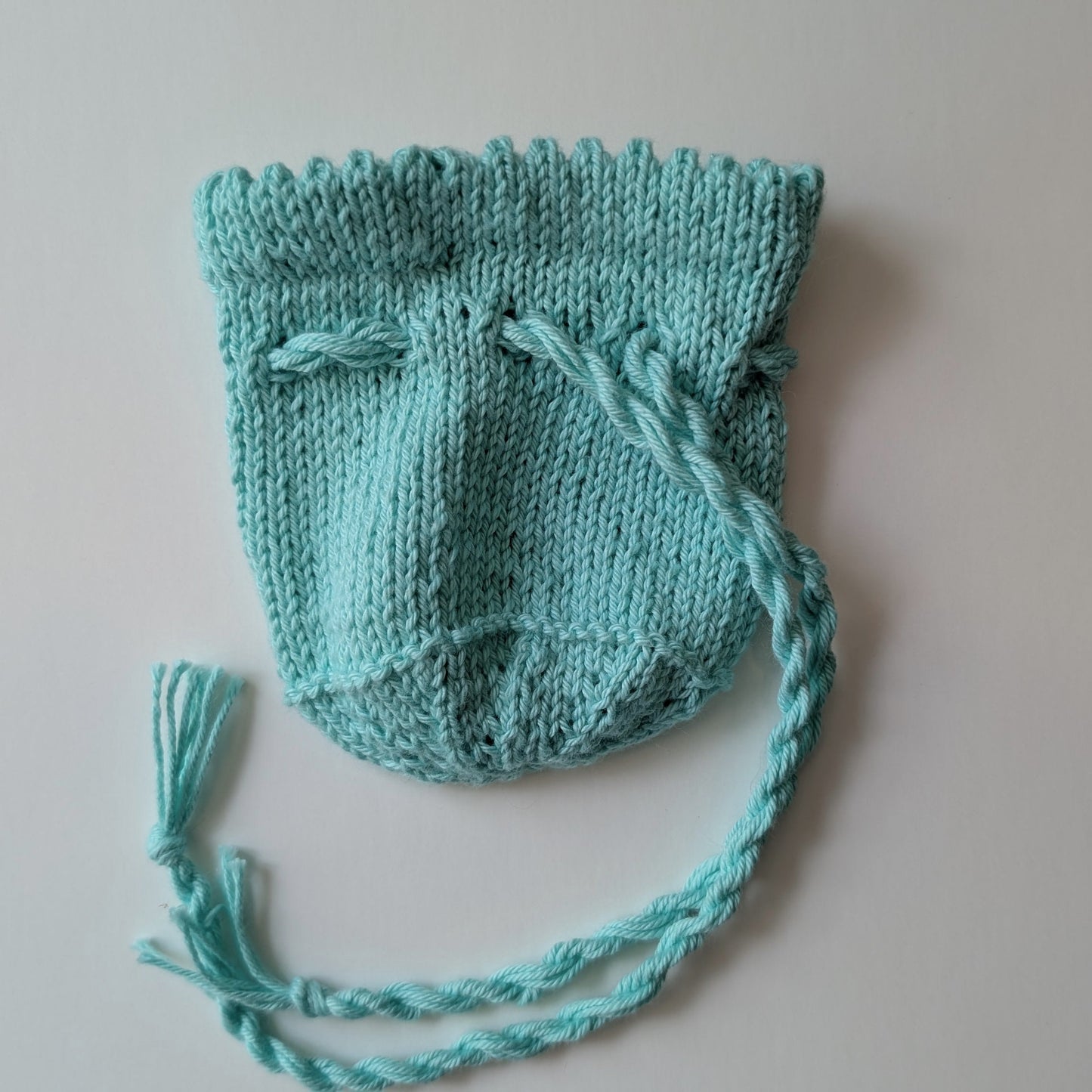 Blue TTRPG Drawstring Dice Bag
