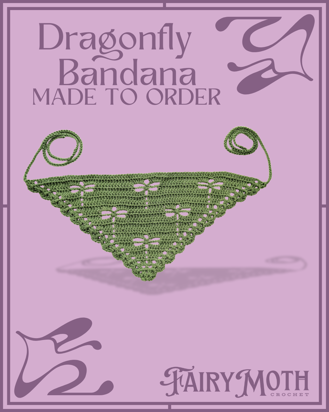 Dragonfly Bandana - Made to Order