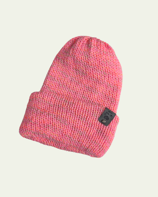 Pink Speckled Beanie