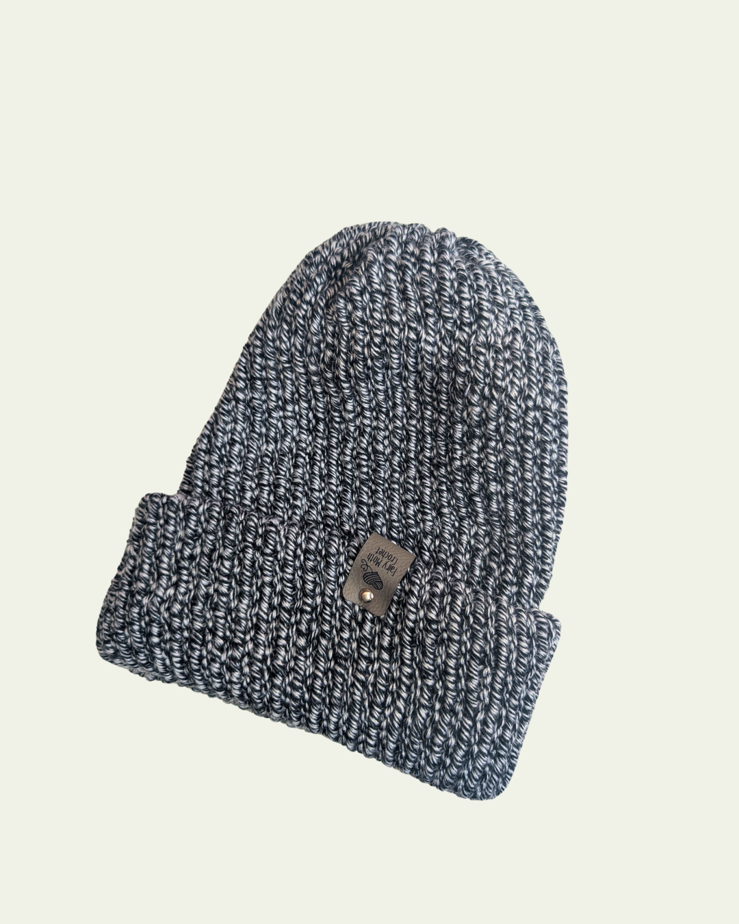 Black and White Chunky Speckled Beanie