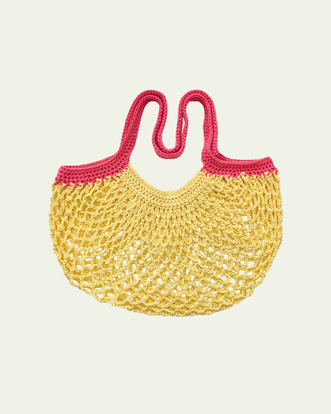 Pink Lemonade Mesh Market Bag - Large