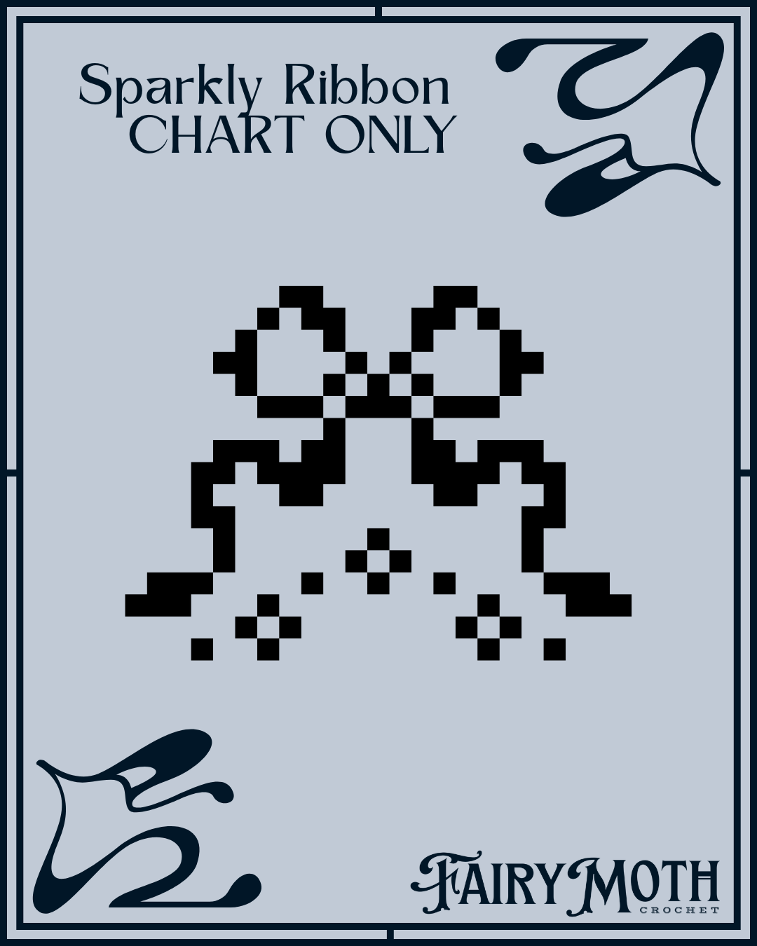 Free Crochet Ribbon Patterns.pdf Sparkly Ribbons Chart - PDF DOWNLOAD – Fairy Moth Crochet