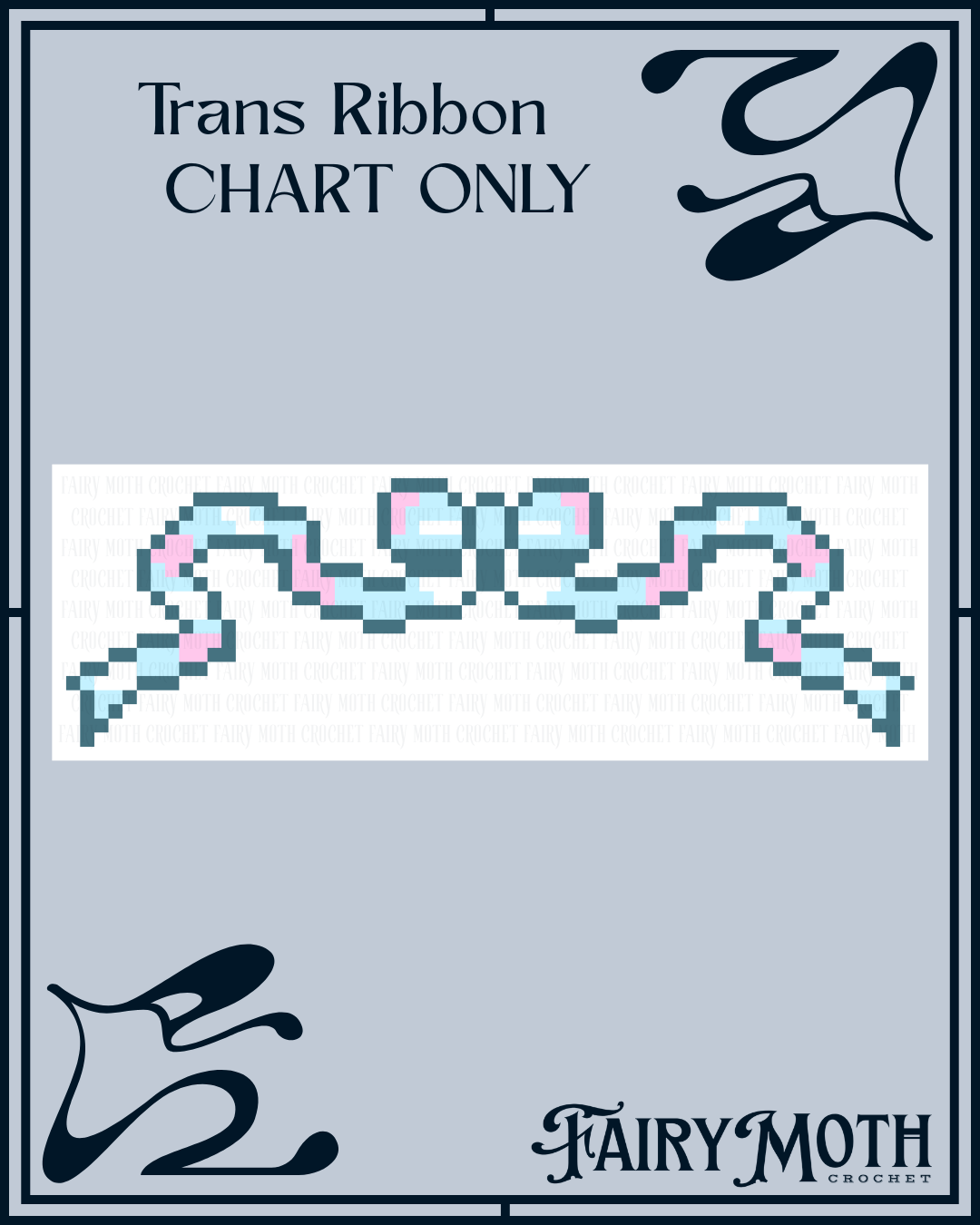 Trans Ribbon Chart - PDF DOWNLOAD – Fairy Moth Crochet