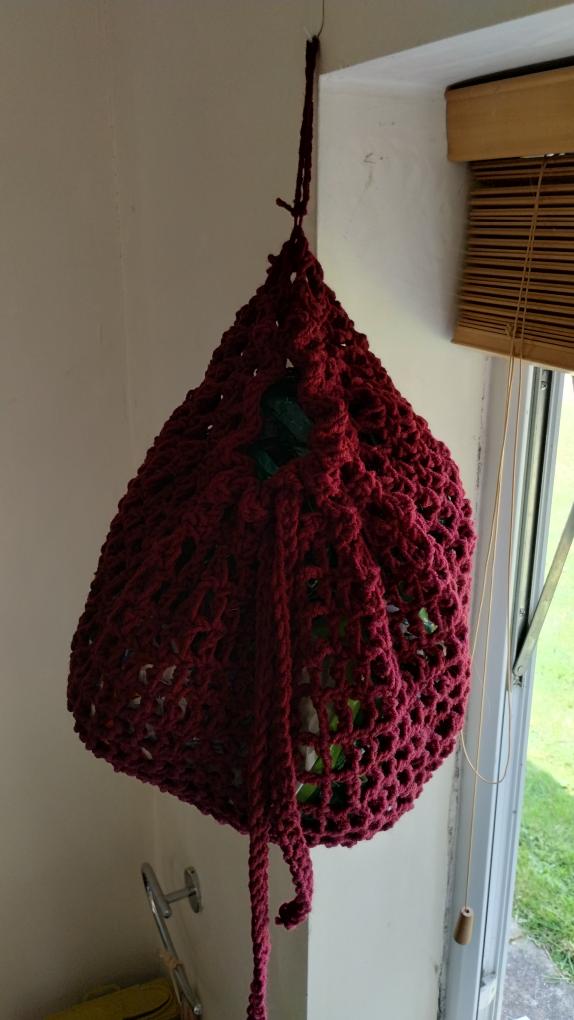 Mesh Hanging Basket Crochet Pattern - PDF DOWNLOAD