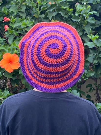Spiral Bucket Hat Pattern - PDF DOWNLOAD