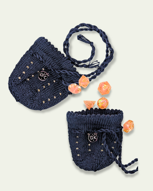 Night Sky Themed TTRPG Drawstring Dice Bag