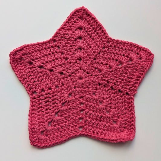 Crochet Star Washcloth