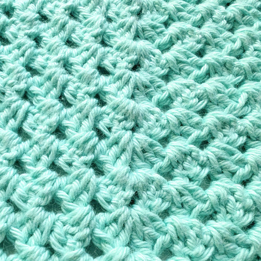 Aqua Crochet Bandana