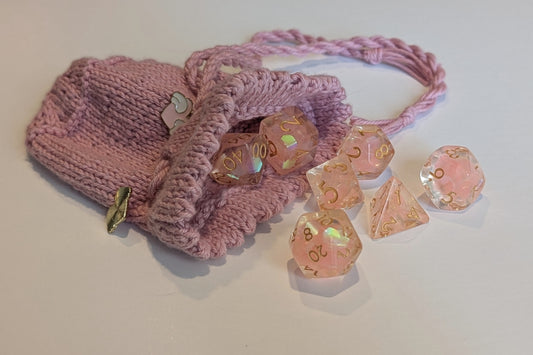Magical Girl Themed TTRPG Drawstring Dice Bag