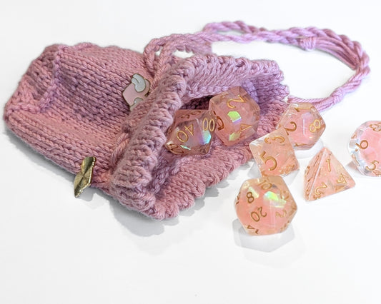 Magical Girl Themed TTRPG Drawstring Dice Bag