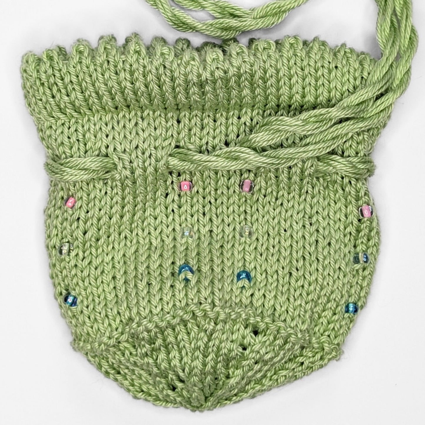 Spring Green Themed TTRPG Drawstring Dice Bag
