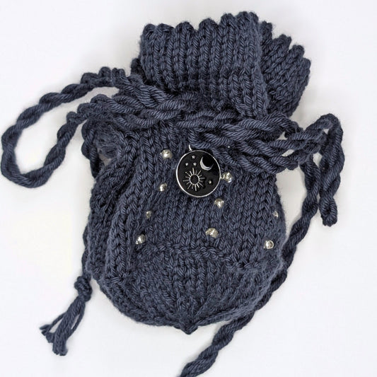Night Sky Themed TTRPG Drawstring Dice Bag