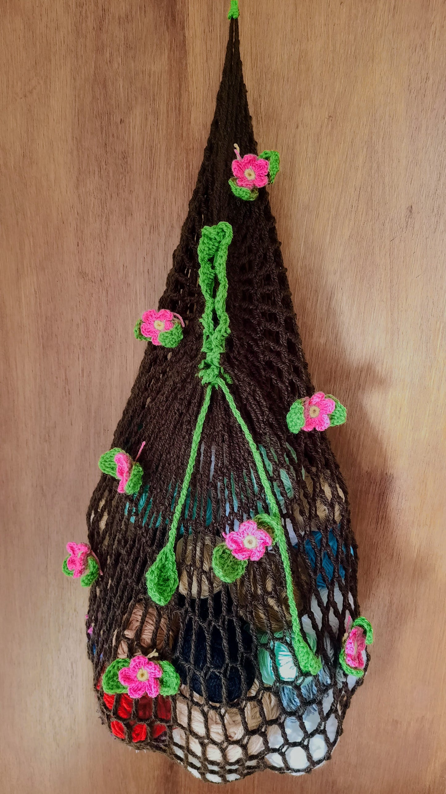 Mesh Hanging Basket Crochet Pattern - PDF DOWNLOAD