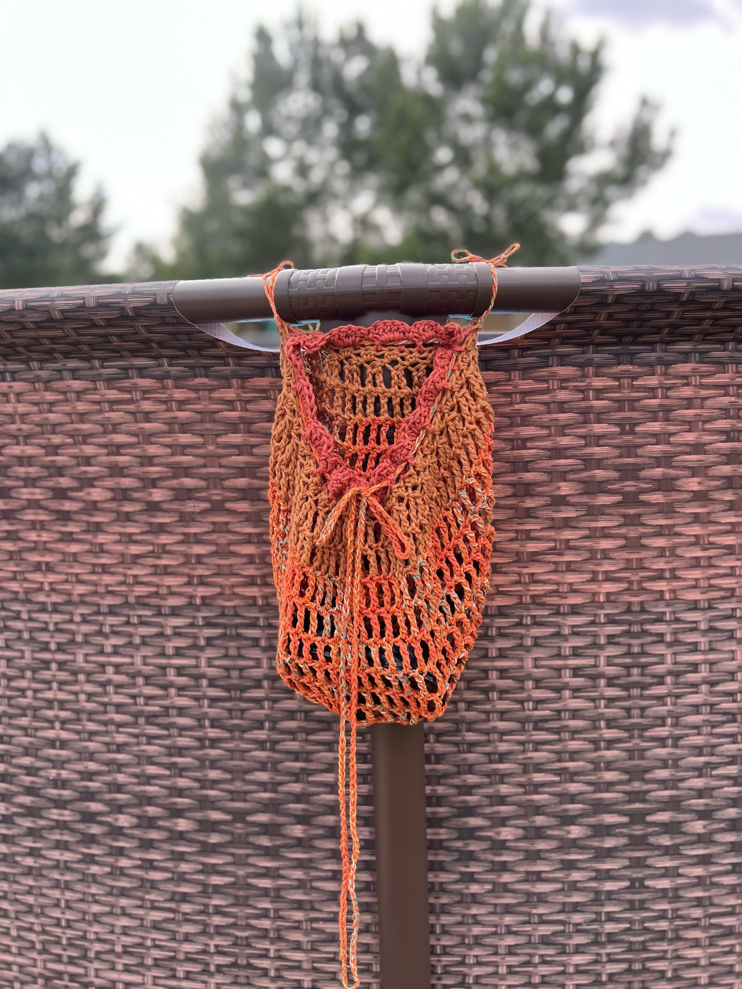 Mesh Hanging Basket Crochet Pattern - PDF DOWNLOAD
