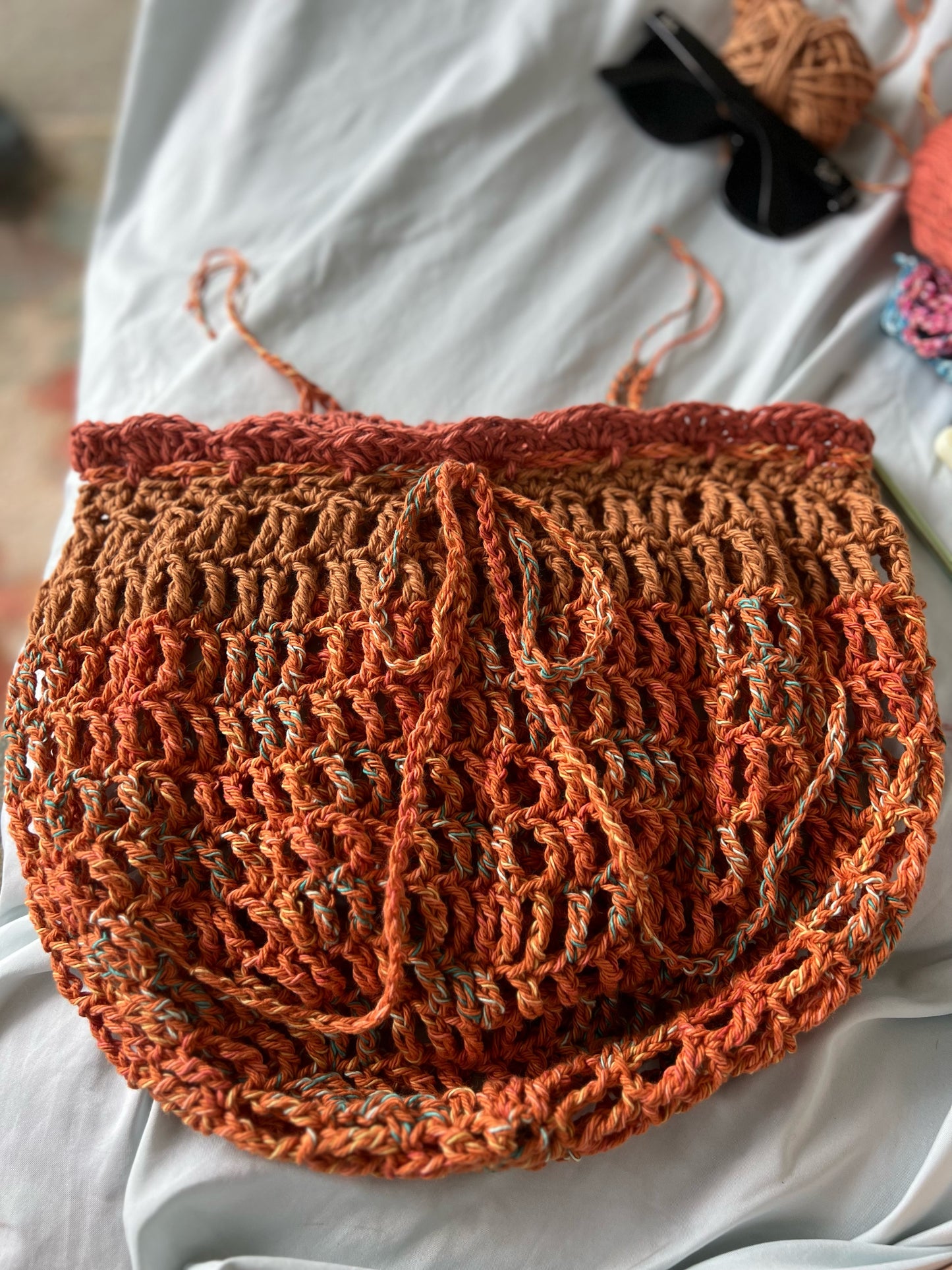 Mesh Hanging Basket Crochet Pattern - PDF DOWNLOAD
