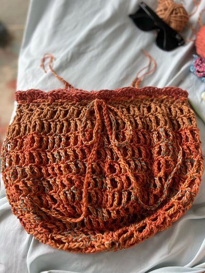 Mesh Hanging Basket Crochet Pattern - PDF DOWNLOAD